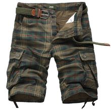 New 2015 brand men’s casual camouflage loose cargo shorts men large size multi-pocket military short pants overalls 3 colors