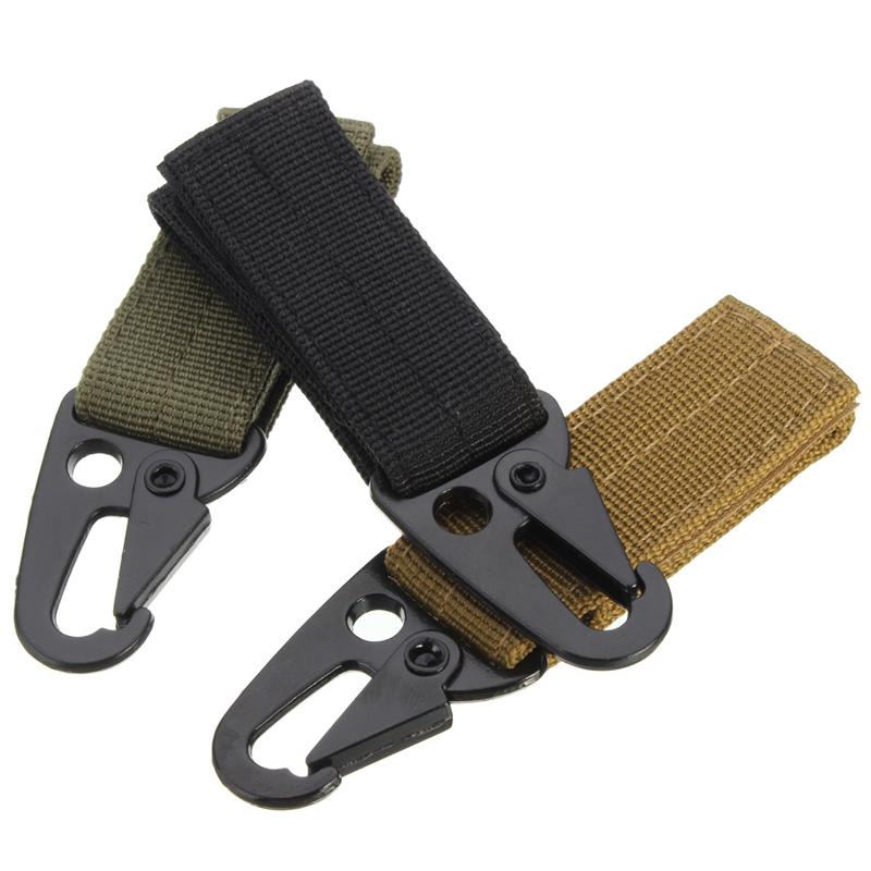Excellent quality Military Tactical Nylon Belt Metal Hanging Carabiner Backpack Hook Key chain Clasp for Outdoor <font><b>Camping</b></font> Hiking Excellent quality Military Tactical Nylon Belt Metal Hanging Carabiner Backpack Hook Key chain Clasp for Outdoor <font><b>Camping</b></font> Hiking