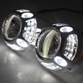 3 inch HID Bi Xenon Projector Lens For H1 Car Headlight with White Angel Eyes for