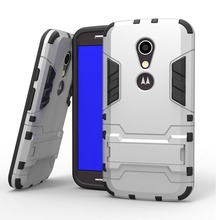 Hot Unique Iron Man For Motorola Moto G Two in One TPU+PC Phone Cases Stand Holder TPU+PC Protector Back Cover For XT1028 XT1031