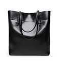 Women Handbag Genuine Leather Shoulder Bag Female Bags Cowhide portable shopping Vintage Large Capacity Tote Ms
