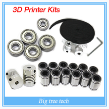 3d printer reprap prusa i3 movement kit GT2 belt pulley 608zz bearing lm8uu 624zz bearing