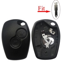 New Replacement 2 Buttons Remote Key Shell Case For Renault Duster Logan Fluence Clio without blade Free shipping