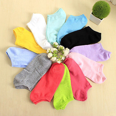 7 Colors Candy Color Women Socks Short Ankle Boat Low Cut Sport Socks Crew Casual New