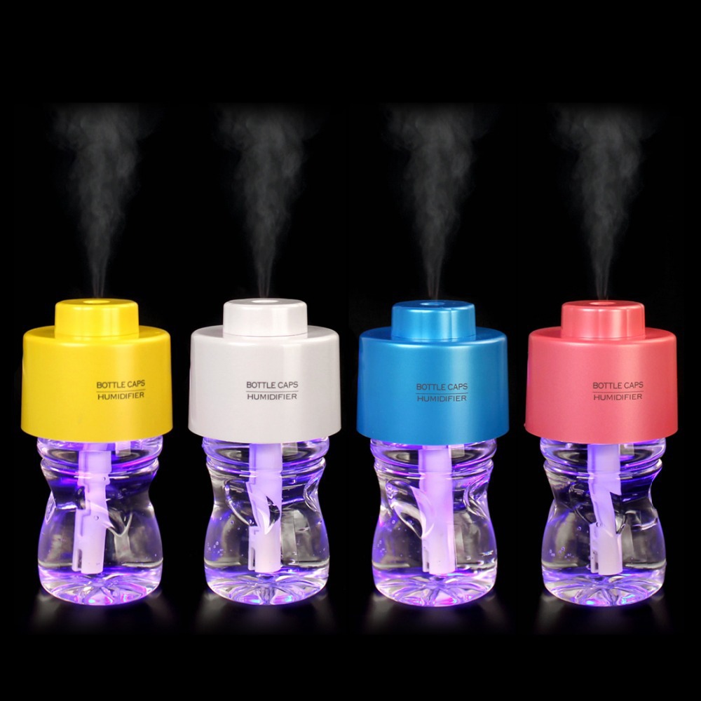 40ml H USB Water Bottle Cap Air Humidifier Mist Maker Electric Aroma Oil Diffuser for Home