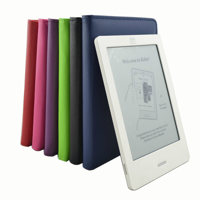 Classic and practical protection cover PU leather cover case for Kobo