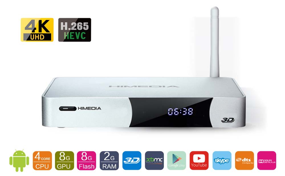 Free and fast shipping,HIMEDIA, Android TV Box(Q5 IV), 4nucleuses chip/quad-core, including 3.5'' 1TB 7200 64MB SATA3 HDD