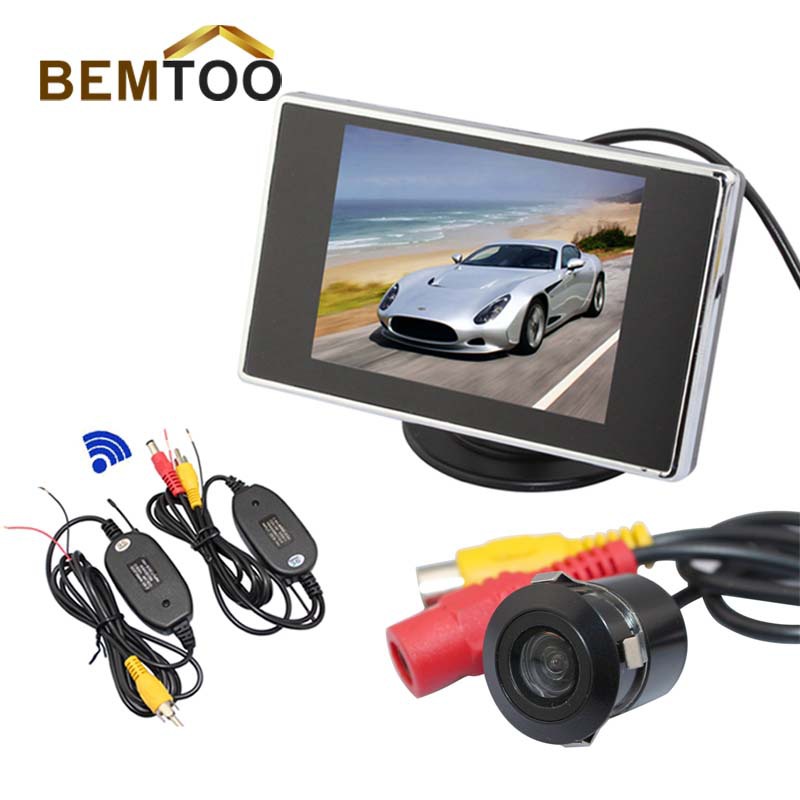 BEMTOO Free Shipping HongKong Post, Car Rear View Parking Sensor Kit 3.5