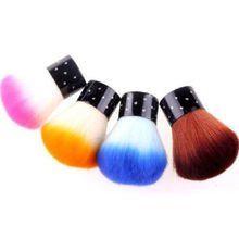 Random Color 1 Piece Nail Polish Brush For Acrylic & UV Gel Nail Art Dust Cleaner Nail Art Tools