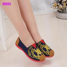 Casual Women Boat Shoes 2016 Summer Elegant Comfortable Shoes Canvas Women Flats
