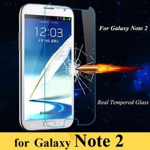 Премиум 0.3 мм закаленное стекло фильм взрывозащищенный протектор для Samsung Galaxy Note 2 N7100 II N7105 защитная пленка