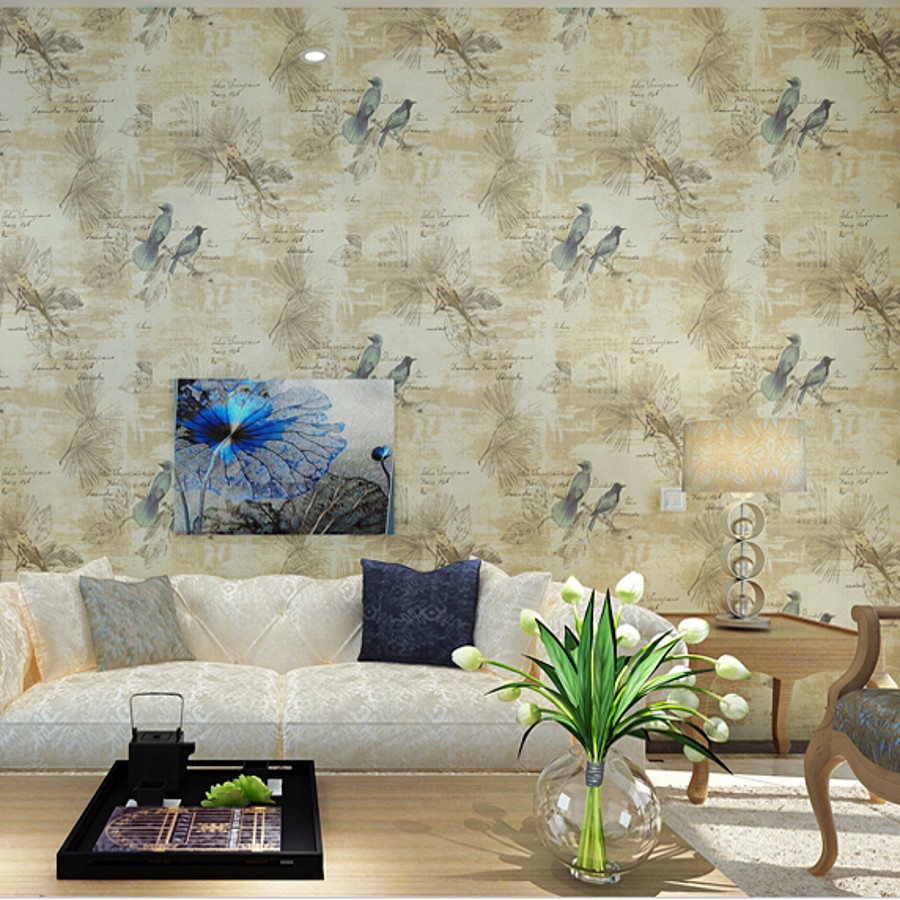 Bloem muur papers promotie winkel voor promoties bloem muur papers ... Woonkamer behang beige