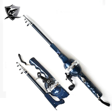 2015 Brand New Portable Folding Fishing Rod Sea Folding Fishing Rods Fish and Reel Mini Telescopic 420g 131cm