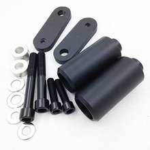 Motorbike No Cut Frame Slider Crash Protector For 2004 2005 Honda Cbr 1000RR 1000 RR Black