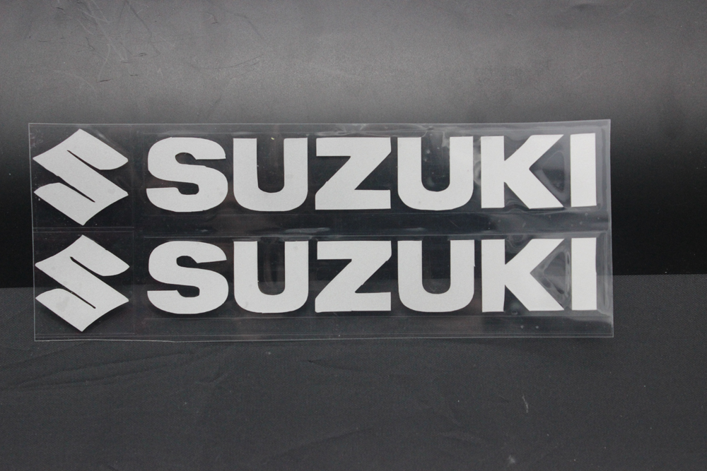 1 PCS Silver For SUZUKI motorcycle stickers reflective plane label