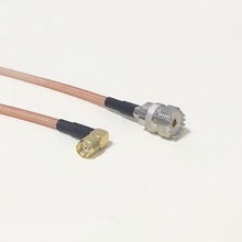 High quality low attenuation UHF Female Jack Connector Switch RP SMA Male Plug Right Angle Connector