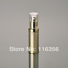 15ML gold airless lotion plastic bottle with airless pump can used for Cosmetic Packaging