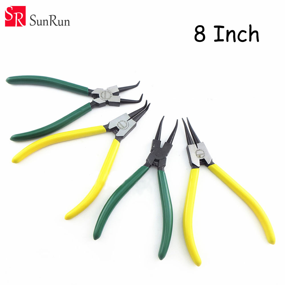 4 pcs 8' multifunction snap ring pliers hand repair tools multi tool