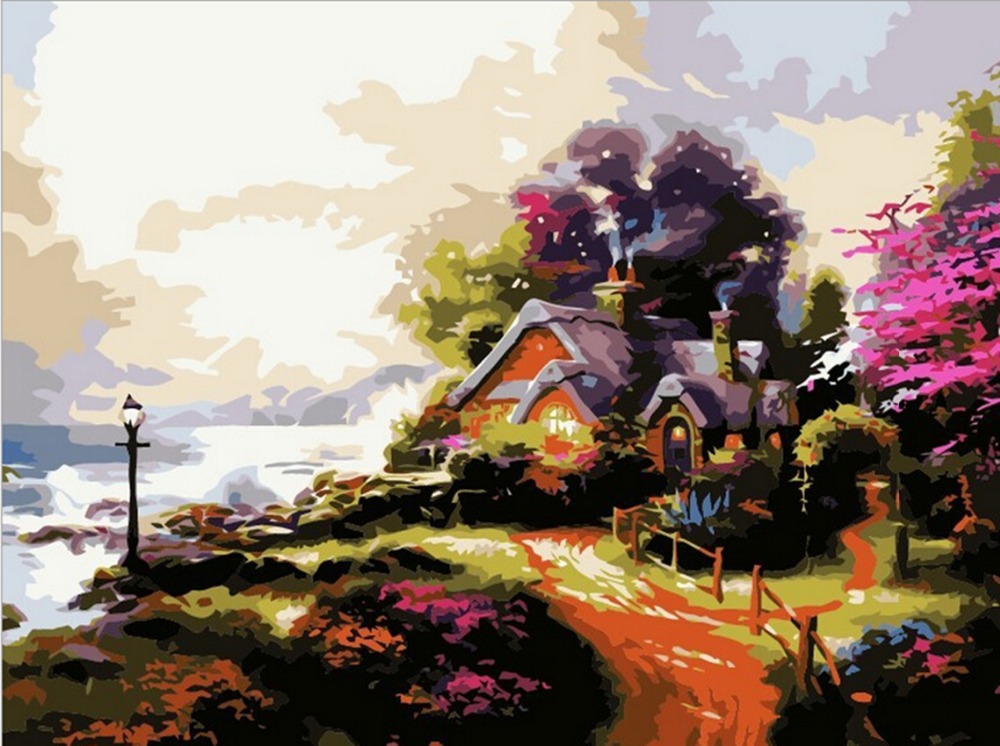 Compare Prices on Acrylic Landscape Paintings Online Shopping/Buy Low