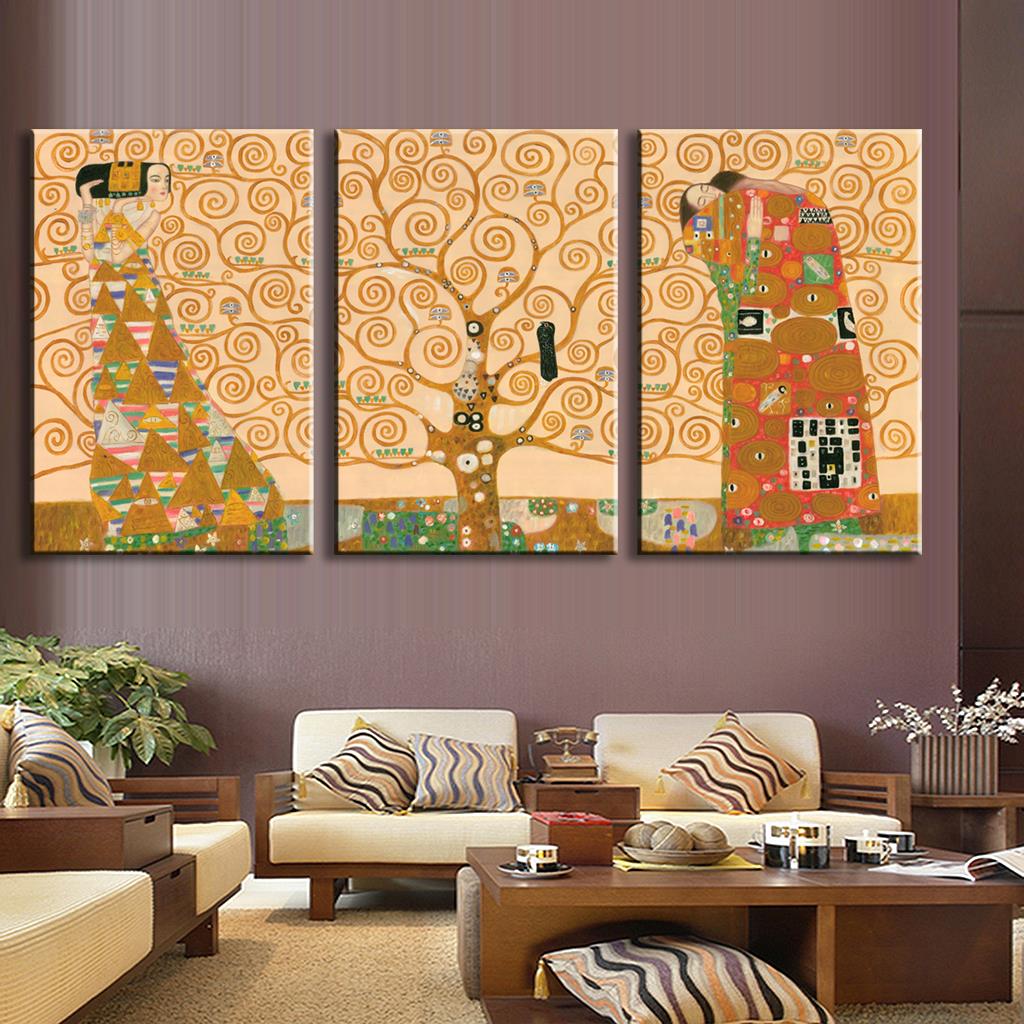 Online kopen wholesale gustav klimt de levensboom uit china gustav ... Woonkamer deco van verklaringen