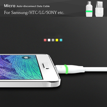 100cm Lighting Micro USB Cable Smart Charging Data Transmit Cables for Samsung LG HTC Xiaomi Huawei Original ROCK