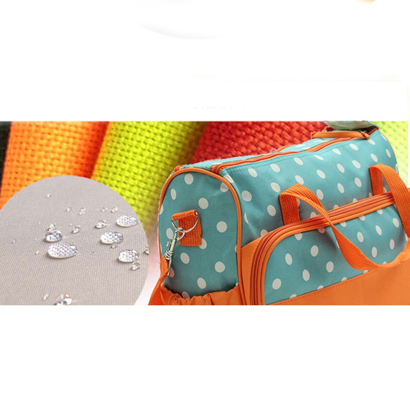 5PCS New Baby Diaper Bag Large Fashion Nappy Bags For Mommy Multifunctional Maternity Stroller Bag Baby Changing Handbag HK799 (9)