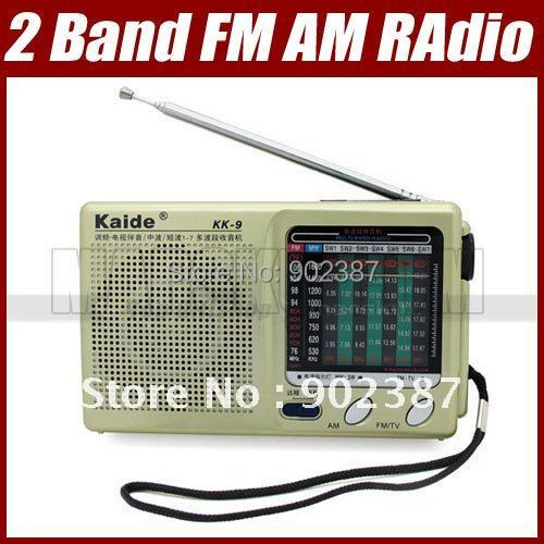 Portable Pocket Kaide Digital 9 Band Shortwave FM TV AM MW SW Radio Receiver High Sensitivity