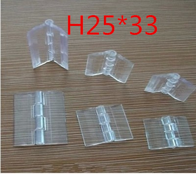 20pcs/lot 25x33mm Acrylic Hinge , perspex Transparent Plexiglass organic glass ,furniture accessory