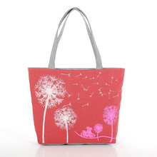 New Vogue Ladies Canvas Handbag Shoulder Beach Travel Bag Satchel Shopping Messenger Dandelion Casual Femal Bag
