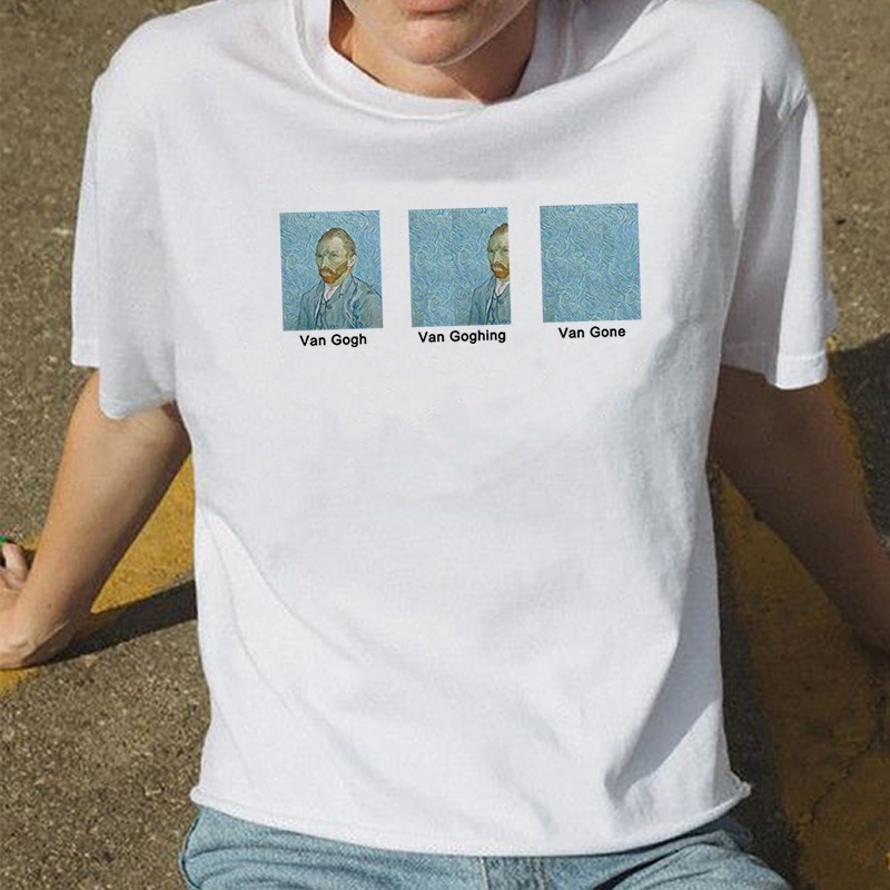Harajuku Van Gogh Funny T Shirt 
