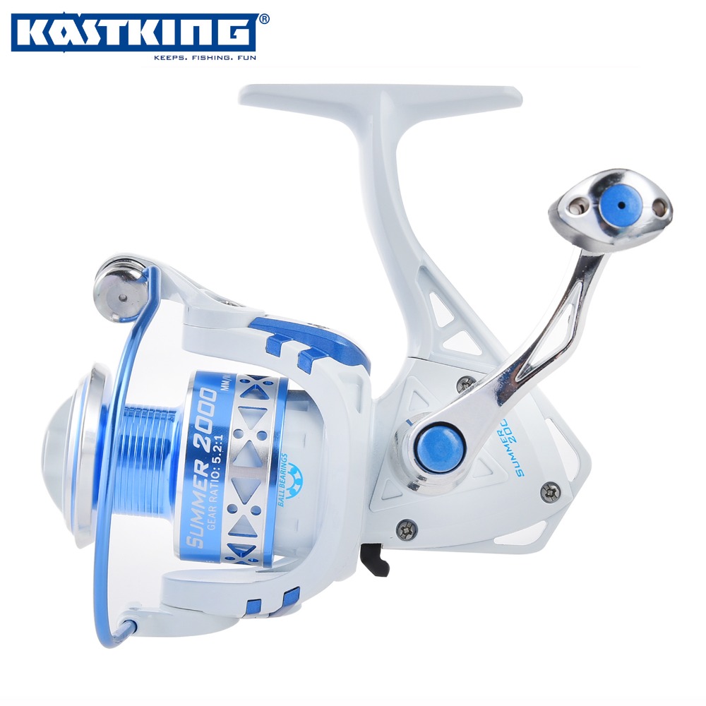 KastKing Summer 5000 Series Spinning Reel Super Strong Trolling Boat Fishing Reel with Large Aluminum Spool Free Shipping
