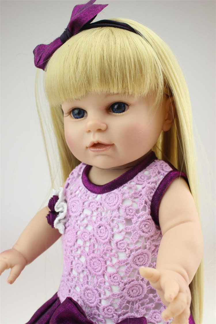 NPK 16 inch silicone American Girl Dolls baby reborn Hobbies Baby Alive Doll For Girls Toys boneca reborn