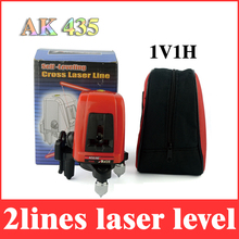 Ak435 nivel láser 2 line 360 nivelación 1V1H horizontal y vertical cruz lazer niveles líneas LL32