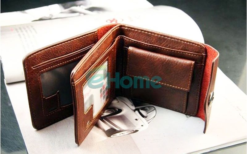 New Men Leather Bifold ID Cards Holder Coin Pocket Bag Slim Purse Wallet Fashion 60441