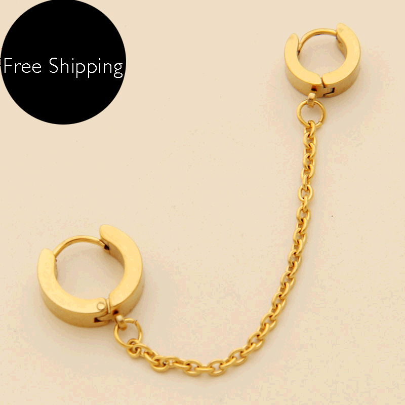 double stud earring ear lace jewelry for two ear holesin Stud Earrings