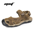Men Sandals Genuine Leather Fashion Summer Shoes Men Slippers Breathable Men s Sandals Causal Shoes Leather