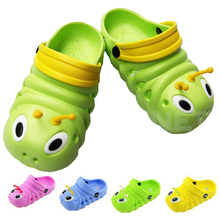 Hot Sell Cute Cartoon 3D Caterpillars Kids Slippers Childrens’s Baby Girls Boys Shoes EVA Breathable Sandals Slipper 3-11 Year