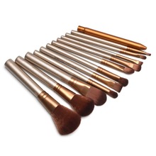 Metal box 12pcs/set NAKED3 Makeup Cosmetic Brushes Set professional Powder Foundation Eyeshadow Lip Brush Tool beauty essentials