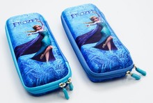 Free Shipping boy girl cartoon frozen girl pencil case bag School Pouches cute children student prize pen sack stationery