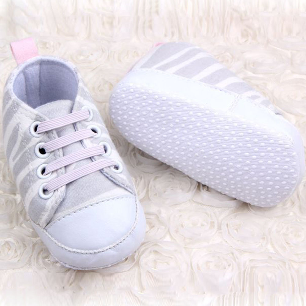 Lovely Infant Boy Girl Zebra Sneakers Anti Slip Soft Sole Shoes Canvas Shoes Hot