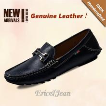Spring Summer casual leather shoes man flats Classical moccasins soft Genuine Leather Loafers Handcrafted Men Driving Shoes