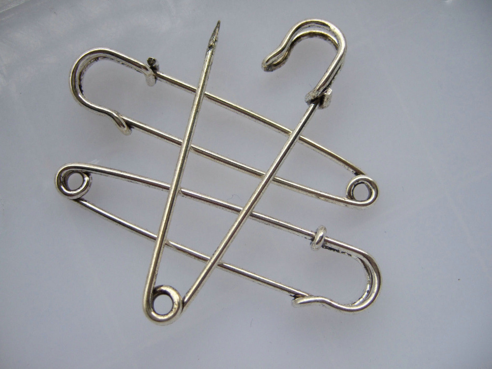 20PCS LARGE ANTIQUE SILVER TONE DURABLE STRONG METAL font b KILT b font SHAWL SCARF BROOCH