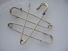 20PCS LARGE ANTIQUE SILVER TONE DURABLE STRONG METAL KILT SHAWL SCARF BROOCH SAFETY PINS JEWELRY FINDINGS 57MM