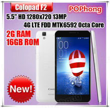 Original Coolpad F2 MSM8939 Octa Core 4G FDD LTE Cell phone 5 5 inch 2G RAM