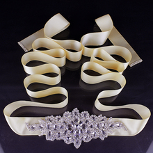 TOPQUEEN S01 Women’s Rhinestone Wedding Belt Accessories Bride Bridesmaid Bridal Sashes Belts For Evening Party Prom Gown Dress