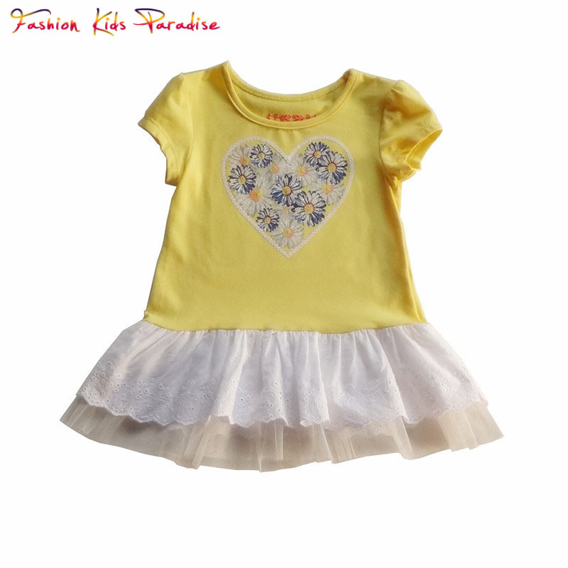 Brand Girl Dress Medallion Print Baby Girls Dress Summer 2015 Kids Clothes One Shoulder Girl Party Dresses Big Children Dress