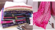 Fashion Women brand cashmere & cotton Scarf Gold & silver Wire Letter Scarf Silk 180*70cm Autumn and Winter shawl