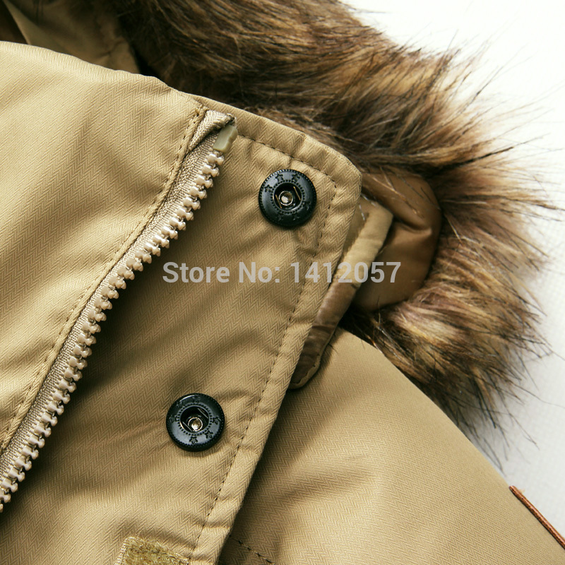 2014 Special Offer Freeshipping Long Rib Sleeve Woven 100 Hooded Solid New Men s Big Fur