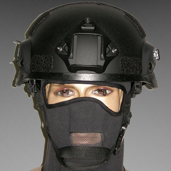 MICH 2002 Special Action Version Helmet With NVG Mount & Side Rail Black Helmet Fast Shipping