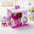 2016 Hello Kitty stereo Headphone with Mic for mobile phone cute music kids MP3 player headset